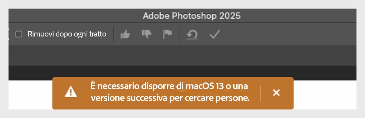 macOS 13 o versione successiva è necessario per trovare persone