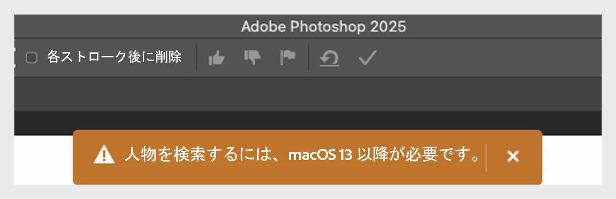 人物を検索するには macOS 13 以降が必要です