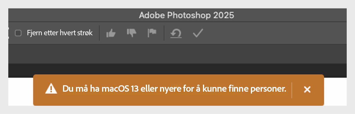macOS 13 eller nyere kreves for å finne personer