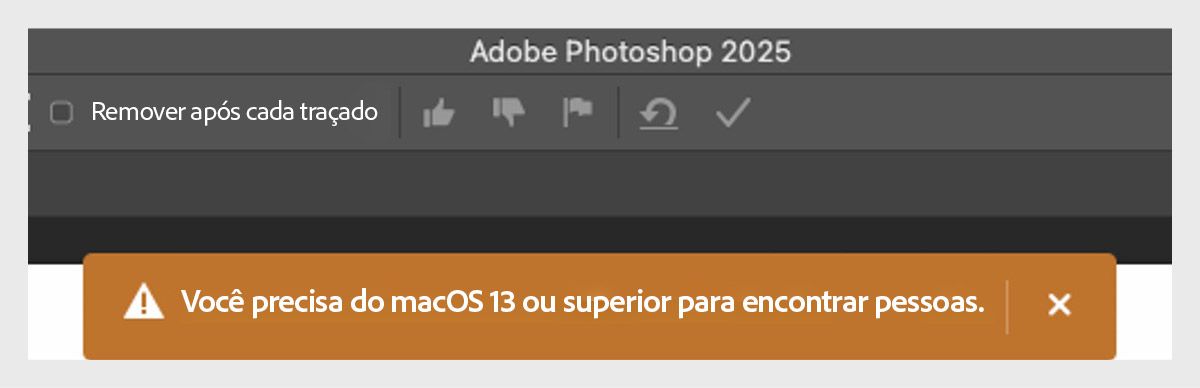 O macOS 13 ou superior é necessário para encontrar pessoas
