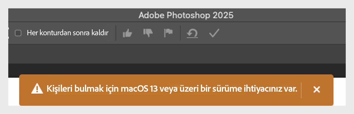 Kişileri bulmak için macOS 13 veya üstü gereklidir