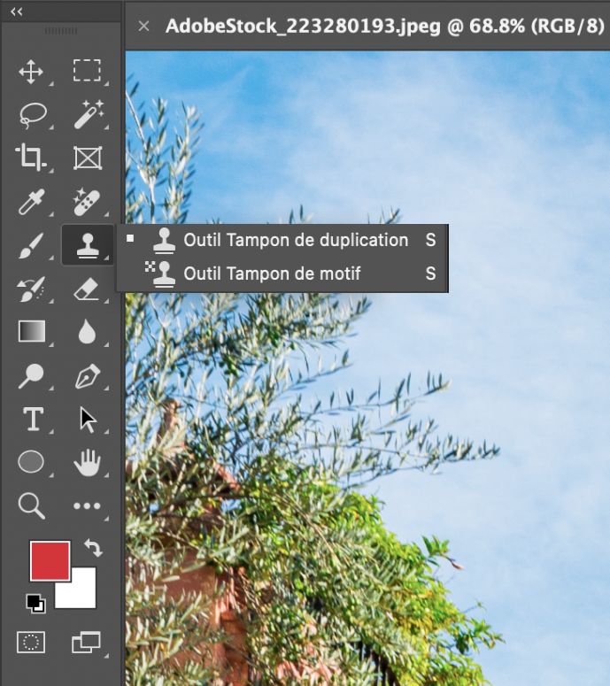 Galerie d’outils de sélection dans Photoshop