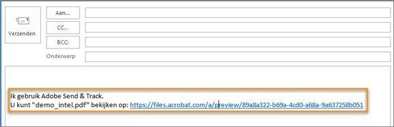 Koppeling naar de gekoppelde bestanden