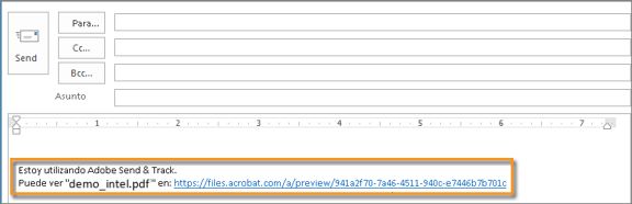 Vínculo a los archivos adjuntos