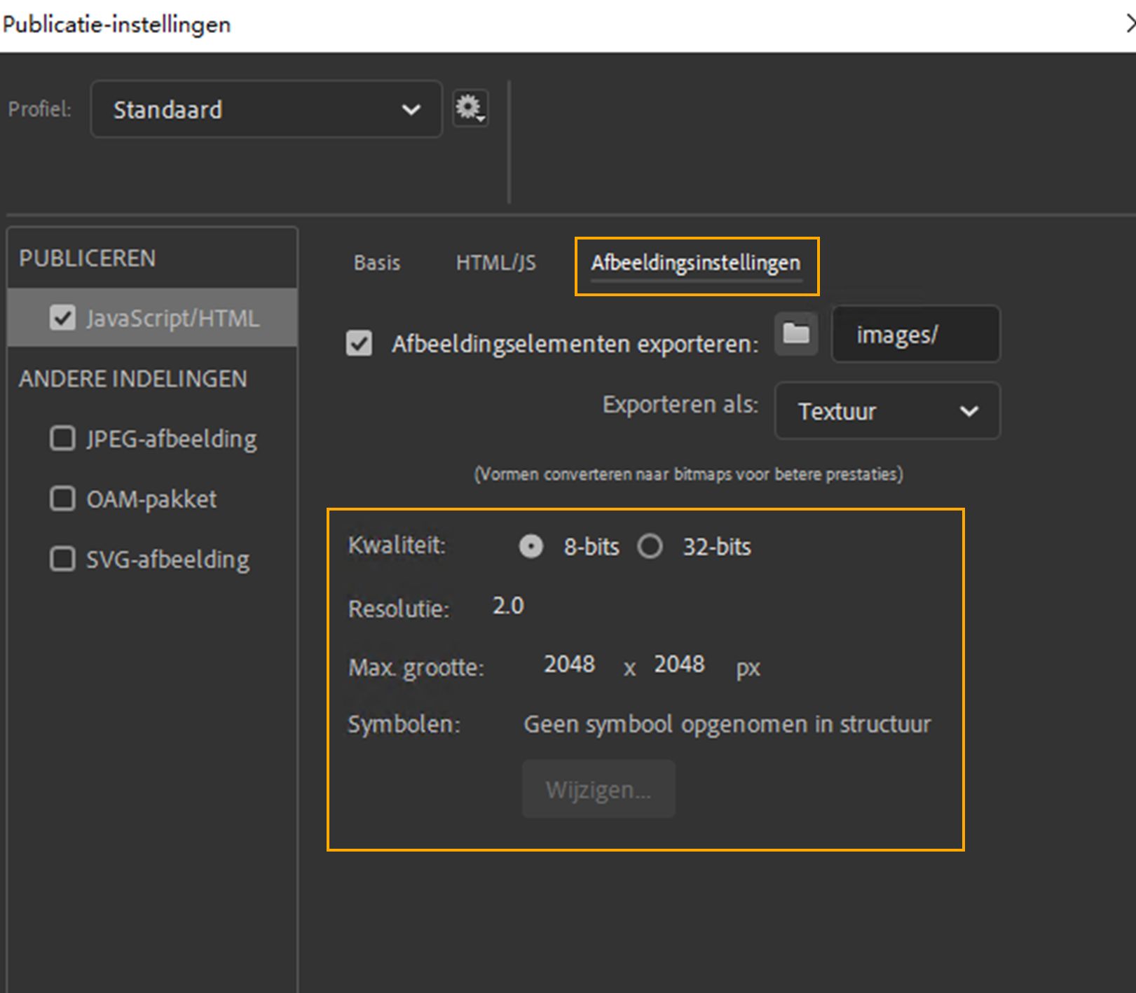 Document exporteren als document dat is ingeschakeld voor de structuurfunctie