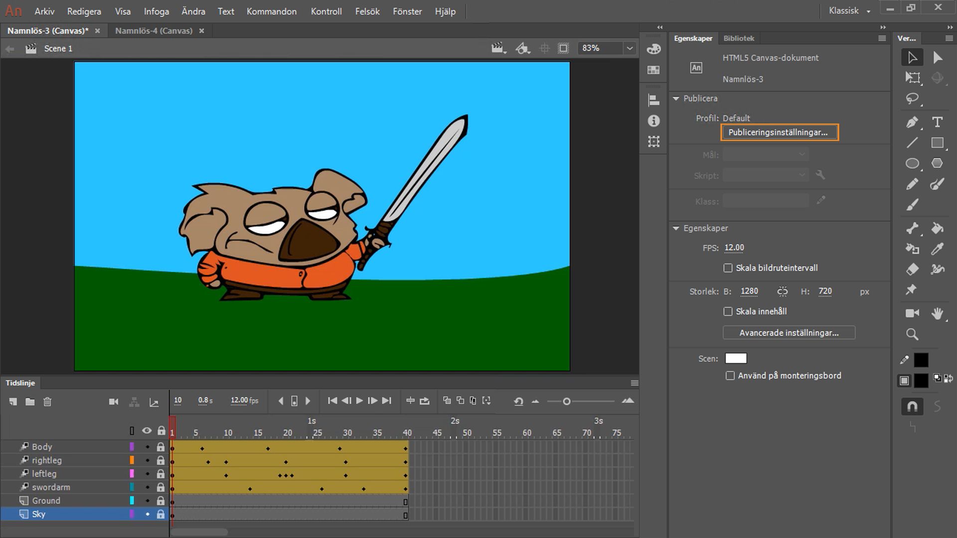 Publicera WebGL-glTF-fil