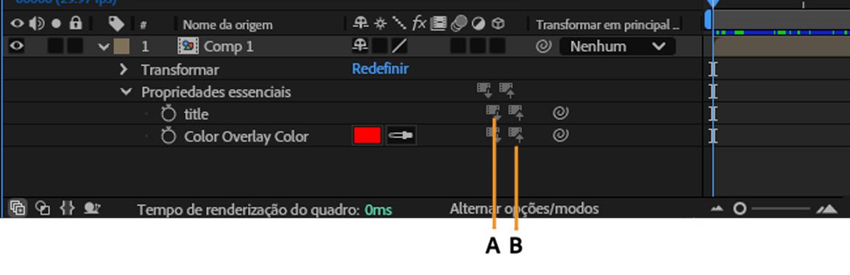 Botões de puxar e empurrar