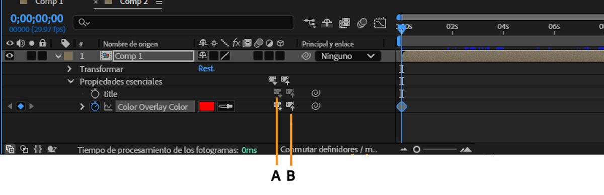 Botones Reducir e Insertar