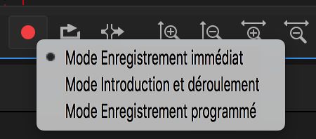 Modes d’enregistrement