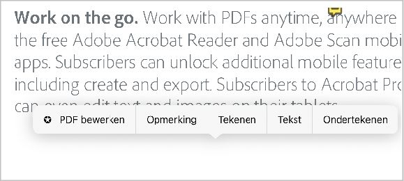 Snel tekst toevoegen aan een PDF