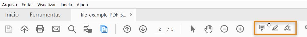 Passe o mouse sobre o grupo de ferramentas rápidas para exibir a seta de arrasto