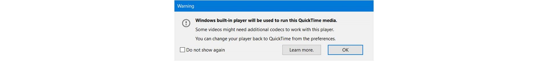 Komunikat z ostrzeżeniem