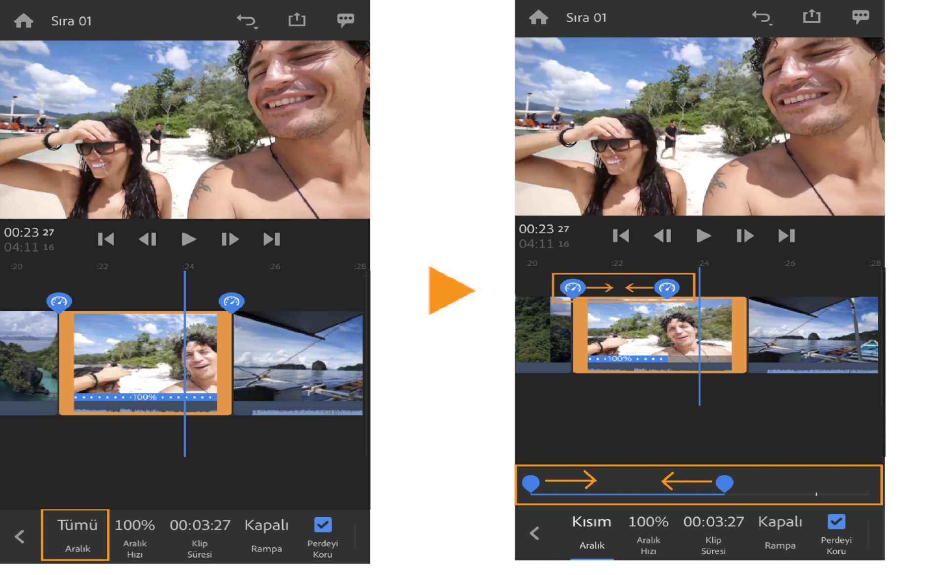 Aralık kaydırıcısı