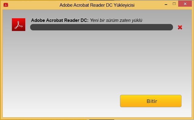 Acrobat Reader İndirme Merkezi'nden yükleyin