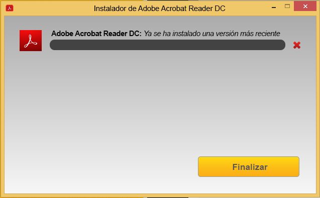 Instalar desde el Centro de descarga de Acrobat Reader