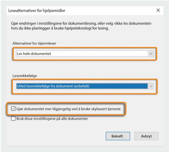 Lesealternativer for hjelpemidler