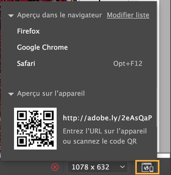 Aperçu en temps réel