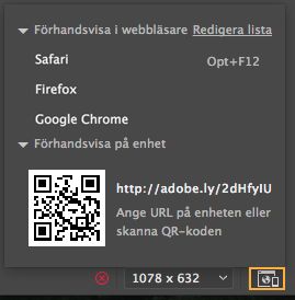 Förhandsvisning i realtid