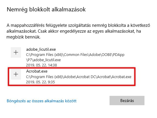 Nemrég letiltott alkalmazások