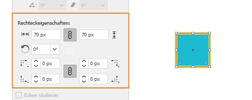 Eigenschaften von interaktiven Formen | Rechteck und abgerundetes Rechteck