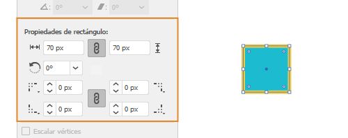 Propiedades de forma interactiva | Rectángulo y rectángulo redondeado