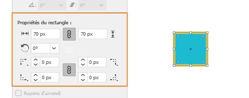 Propriétés des formes dynamiques | Rectangle et Rectangle arrondi