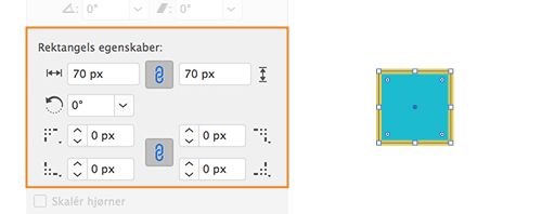 Egenskaber for live-form | Rektangel og Afrundet rektangel