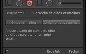 Lightroom Correção de olhos vermelhos