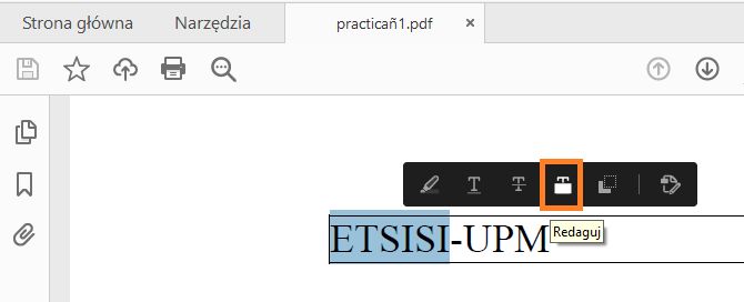 Redagowanie z menu ruchomego