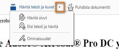Hävitä teksti ja kuvat