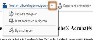 Tekst en afbeeldingen redigeren