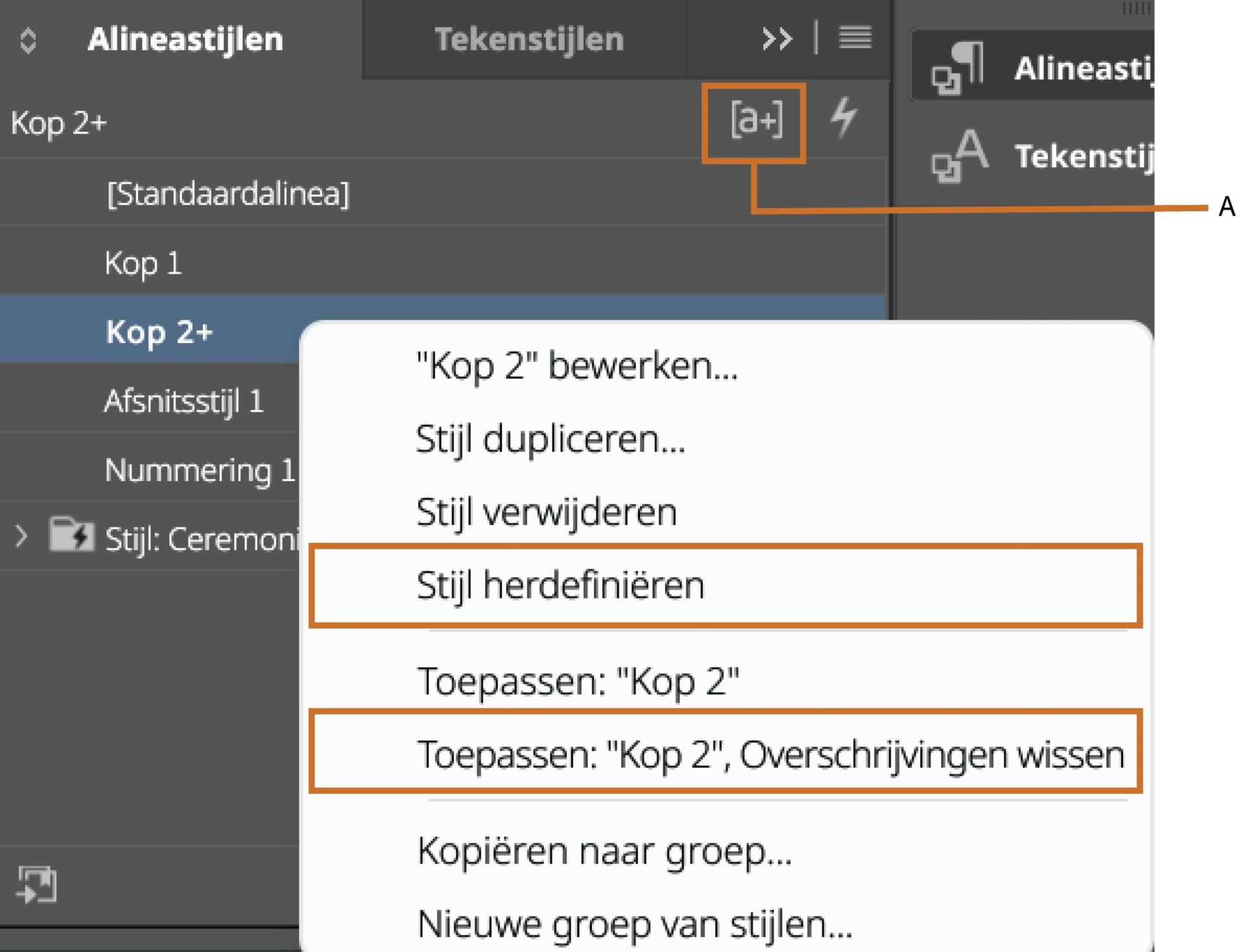 Stijloverschrijvingen in InDesign