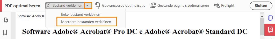 Meerdere bestanden verkleinen