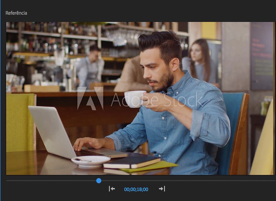 Seleção de um quadro de referência