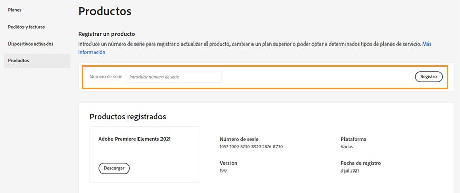 Registrar la aplicación