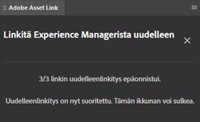 Uudelleenlinkitys valmis