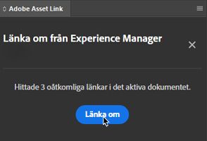 Återlänka från Experience Manager (Beta)