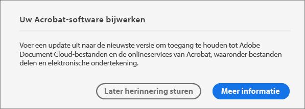 Acrobat bijwerken naar de recentste versie