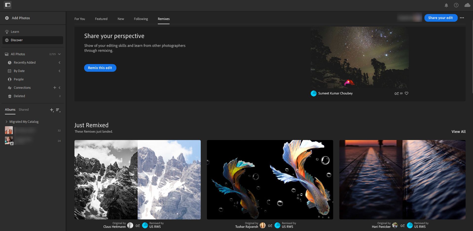Rediger en annen fotografs bilde, eller la andre redigere ditt!