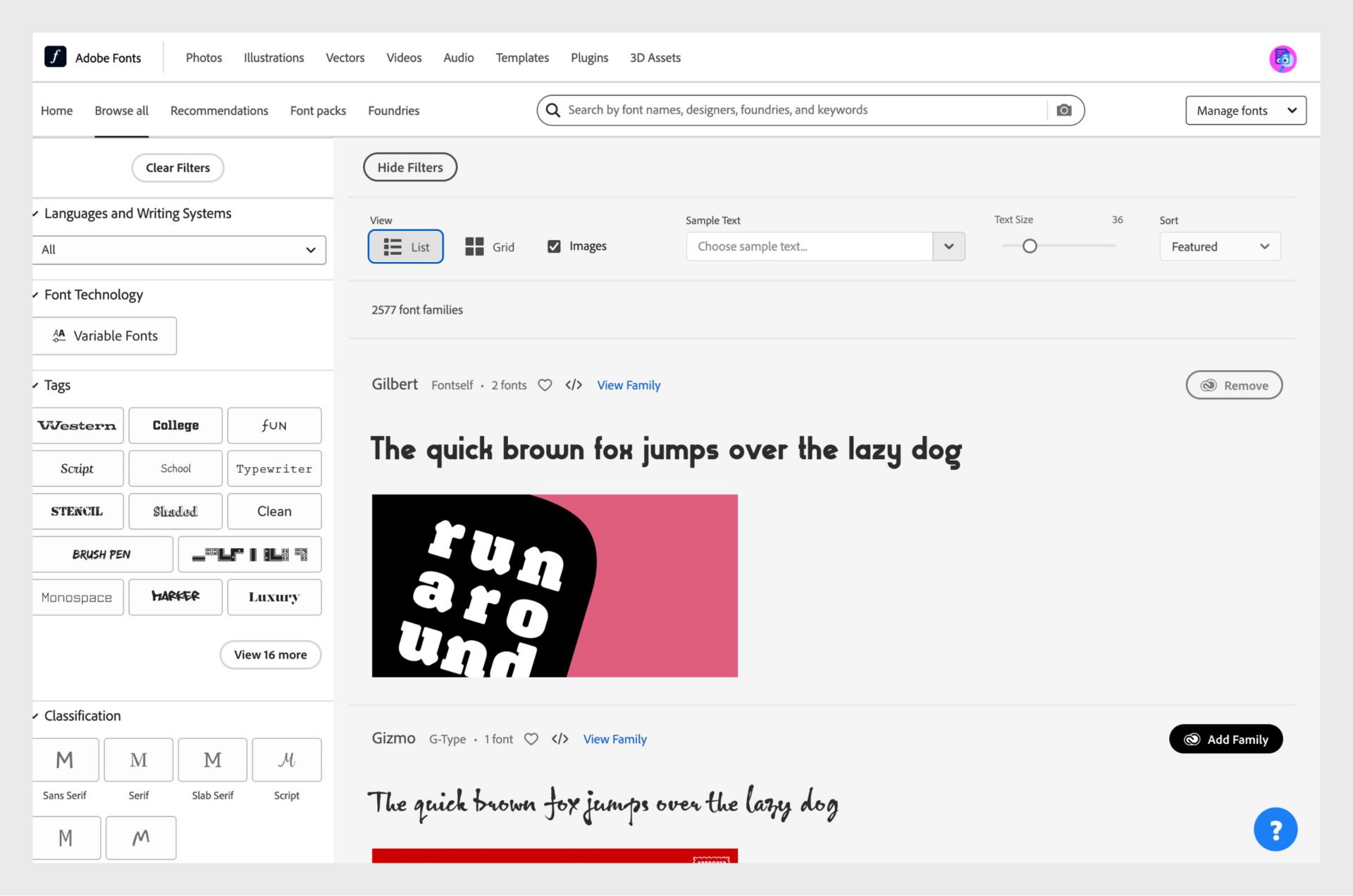 Добавление бесплатных шрифтов Adobe Fonts для настольных ПК и веб-сайтов