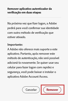 Remover Adobe Authenticator