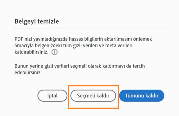 Gizli bilgileri kaldırmak için burayı tıklatın