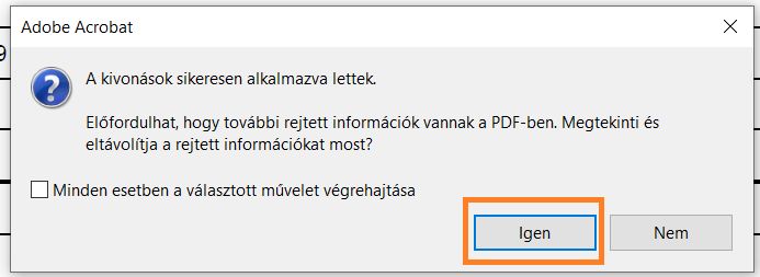 Rejtett adatok eltávolítása