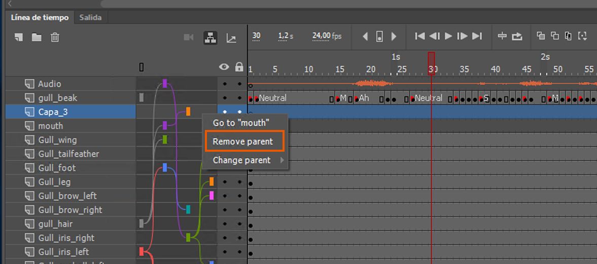 Eliminación de la capa principal