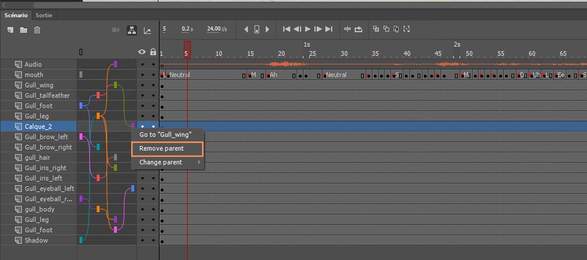 Suppression du parent