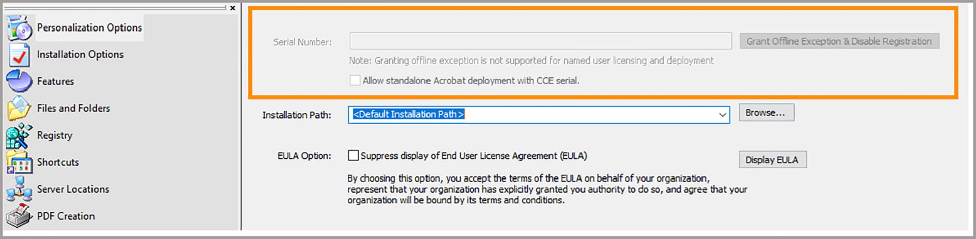 Suppression du numéro de série