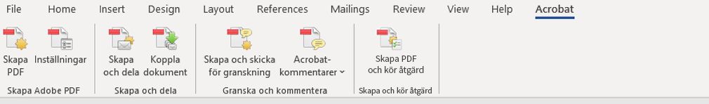Tog bort alternativet infoga media