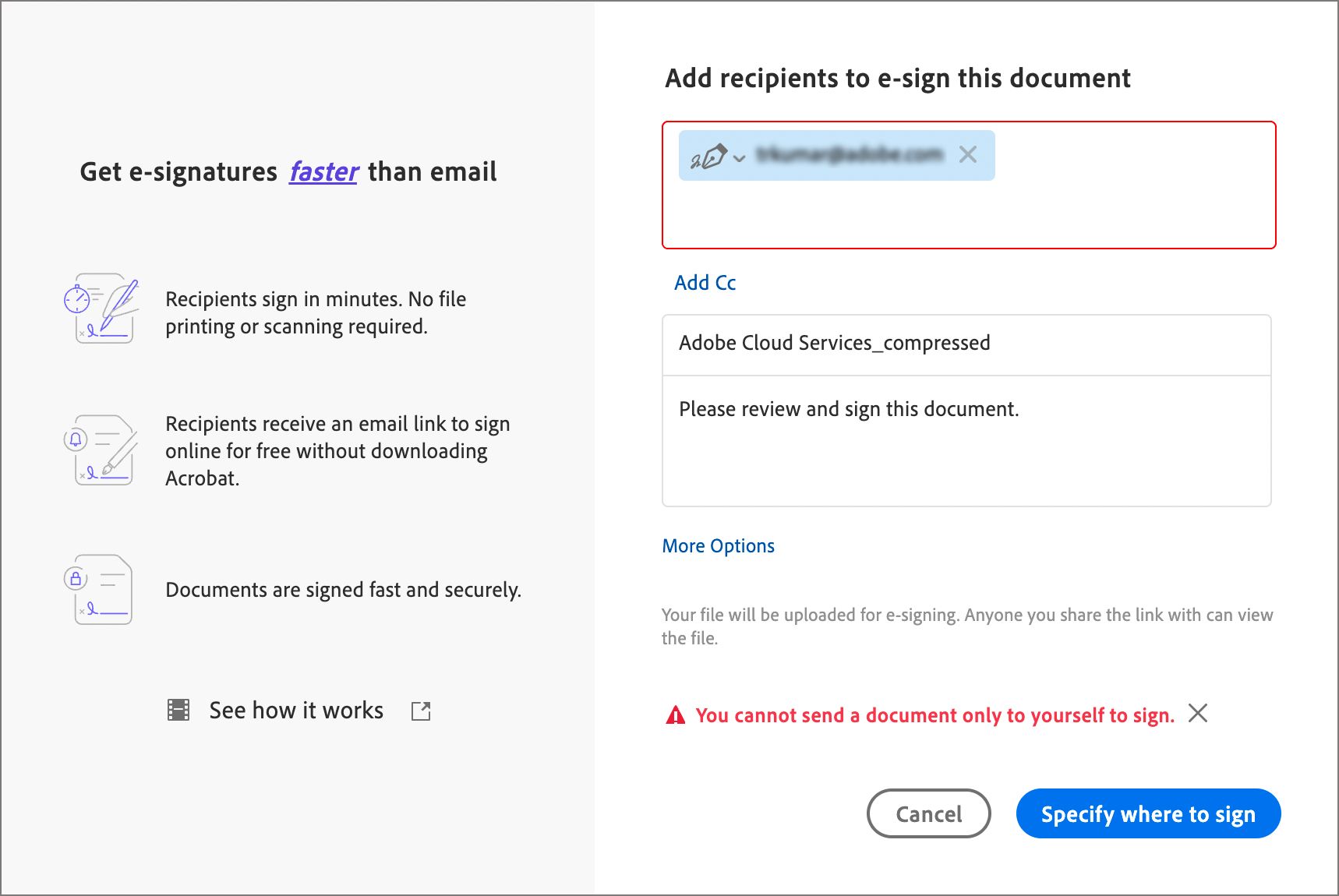 التجربة السابقة لـ Request Signatures