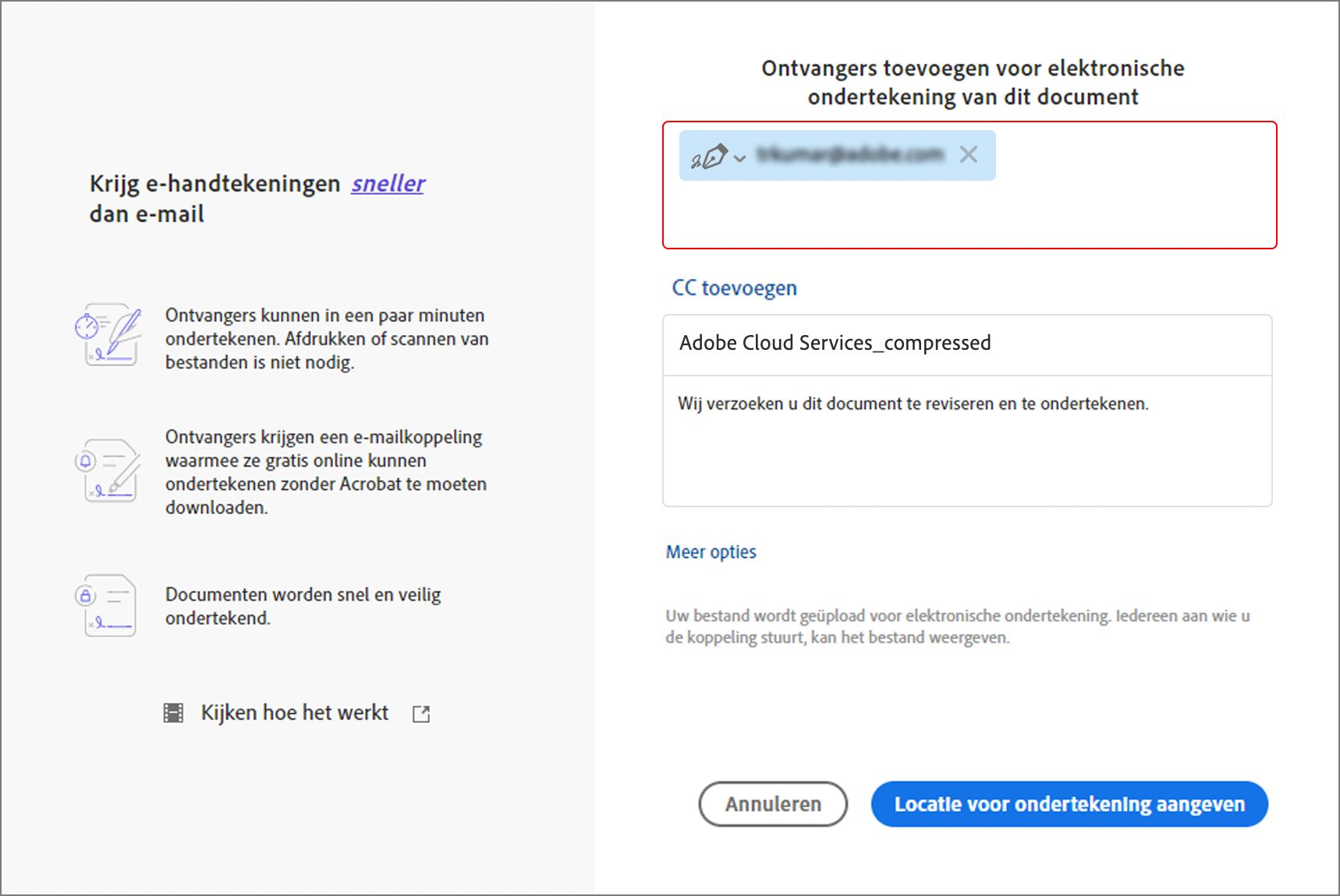 Tidligere opplevelse av Be om signaturer
