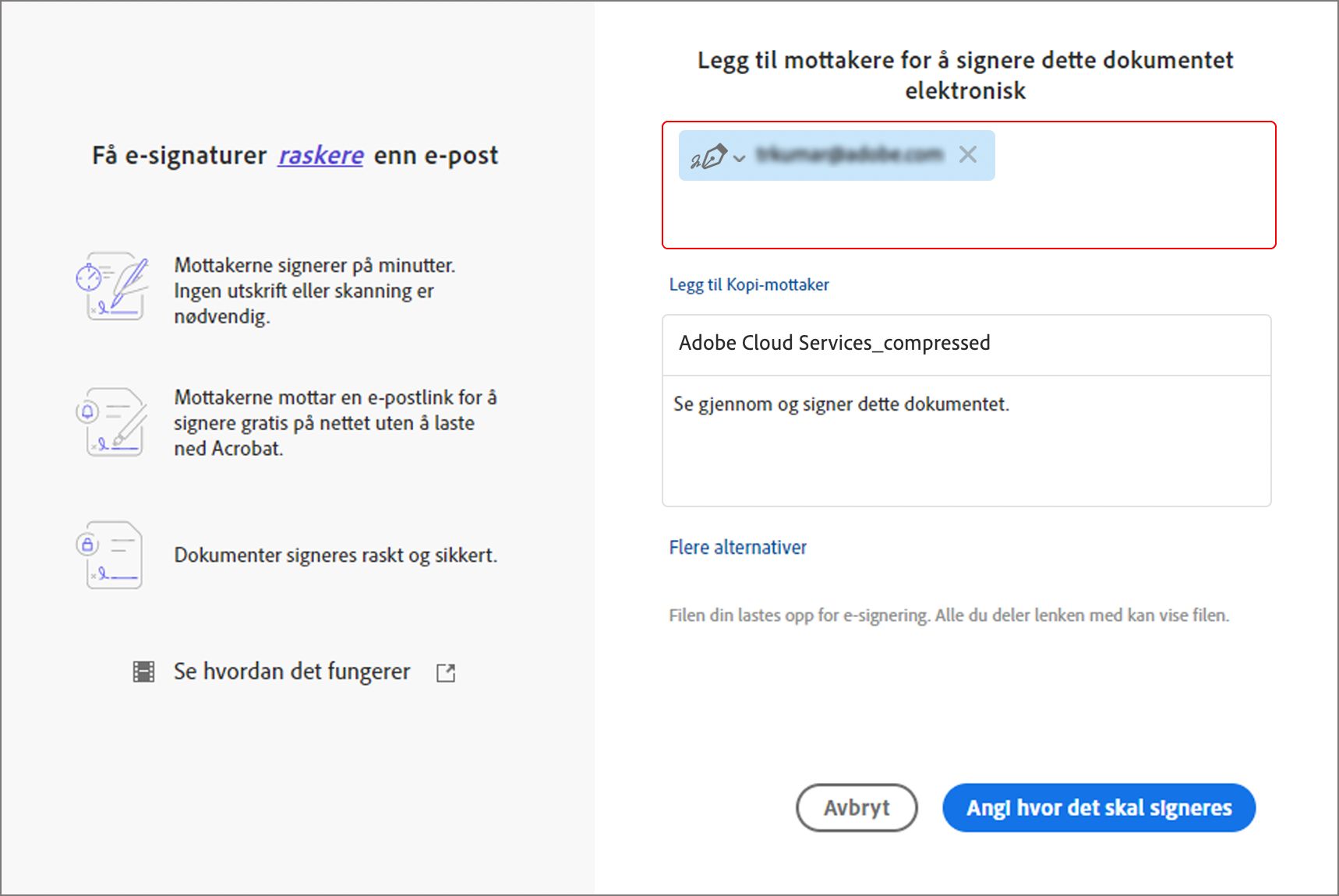 Vorige ervaring met Handtekeningen aanvragen